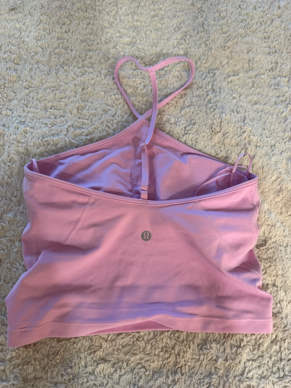 Lululemon Pink Strappy Sports Bra Top